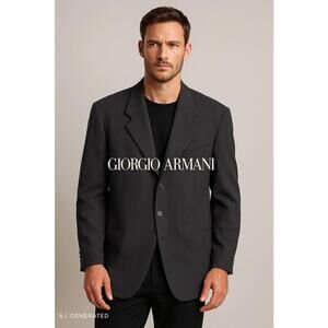 Vintage Giorgio Armani Le Collezioni Italian Blazer Classic 3 button sz 48R XL
